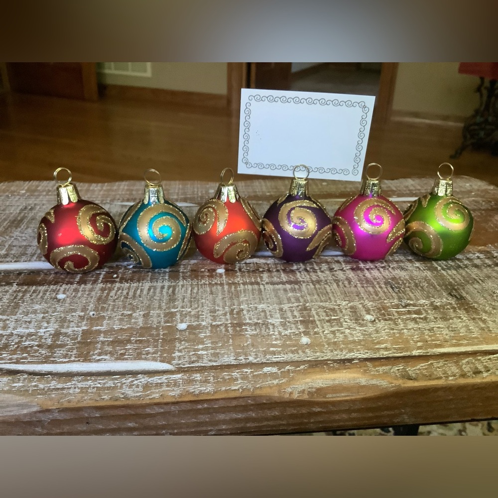 Christmas Dinner Place Card Holders
